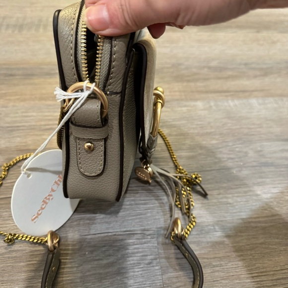See By Chloe Joan Mini Camera Crossbody Bag Motty Grey - Picture 13 of 15